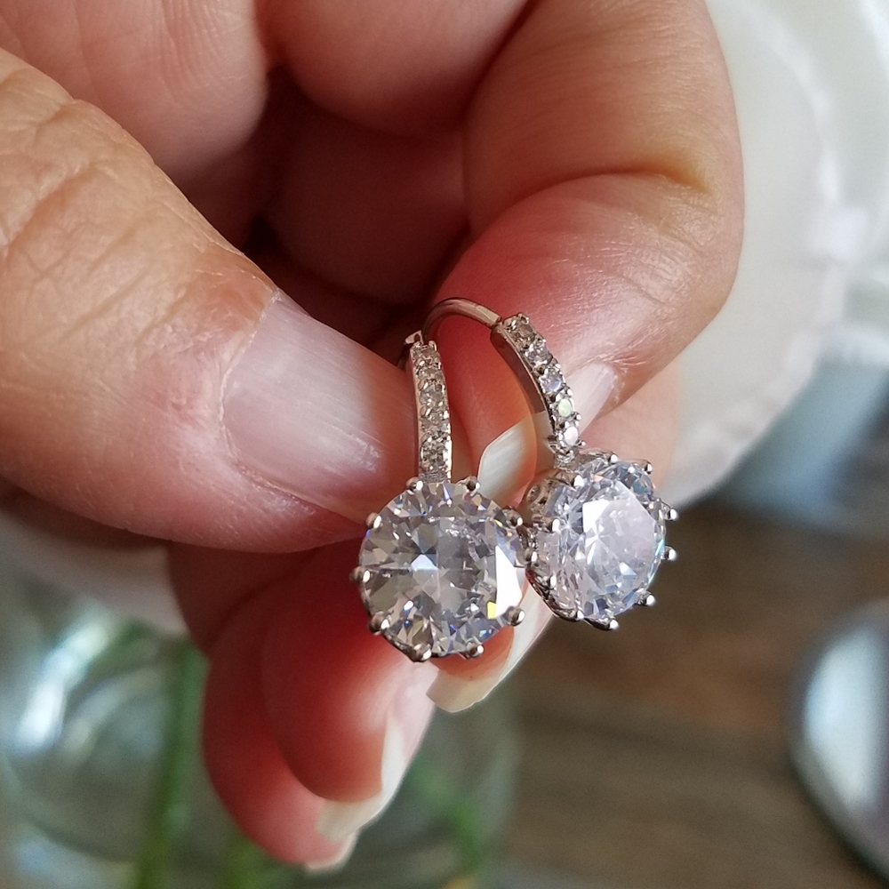 Swarovski Elements Drop Earrings NWT - Picture 7 of 10